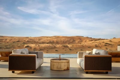 Pool views at Ritz Carlton Ras Al Khaimah Al Wadi
