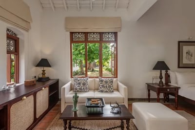 Bedroom lounge at Uga Riva, Negombo, Sri Lanka