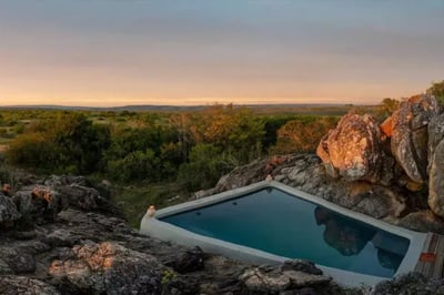 Rock pool in the Shamwari Private Reserve South Africa