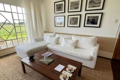 Lounge at Narbona Wine Hotel Uruguay