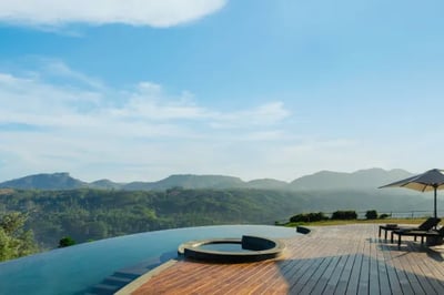 Swimming pool at Uga Halloowella Sri Lanka