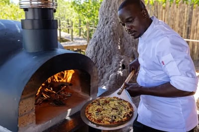 Pizza oven at Tawana Botswana Luxury Lodge