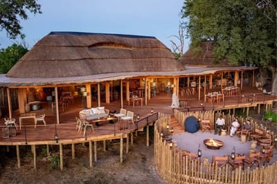 Aerial view of Tawana Botswana Luxury Lodge