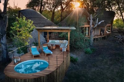 Plunge pool at Tawana Botswana Luxury Lodge