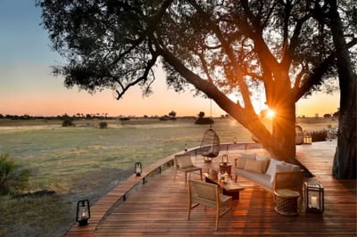Sunset at Tawana Botswana Luxury Lodge