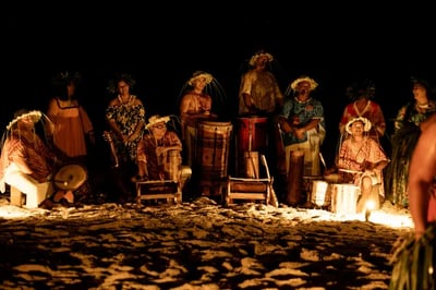 Traditional beach experience at The Brando