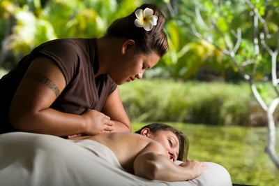 A massage at The Brando
