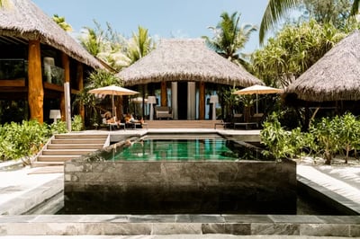 Beach Villa with a pool at The Brando