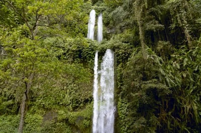Waterfall exploration from The Sira Lombok Indonesia