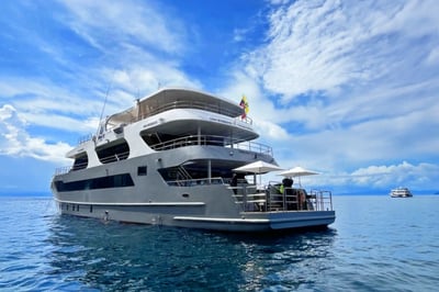 Exterior of the Galapagos Tribute Yacht, Ecuador
