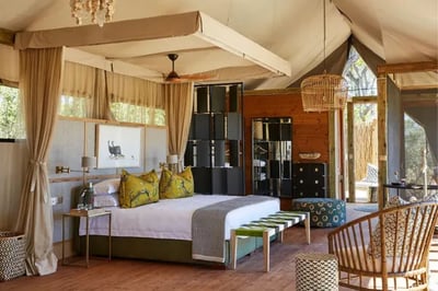 Bespoke suite at Tuludi Luxury Lodge Botswana