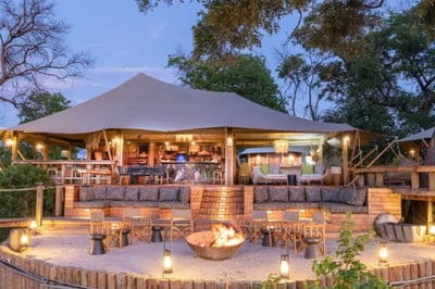 Sunset at Tuludi Luxury Lodge Botswana