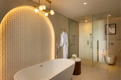 Bathroom at Uga Ghiri, Ella, Sri Lanka