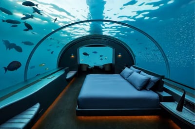 Underwater suite at Conrad Maldives Rangali Island