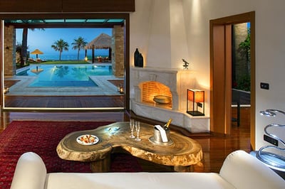 Villa living room at Porto Zante, Greece