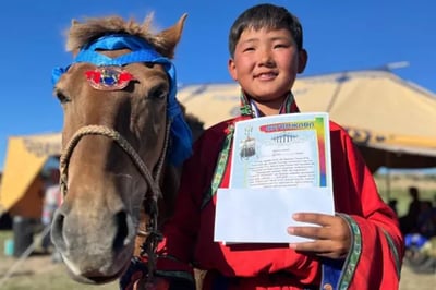 Mongolian boy at Mandala Heartland Mongolia
