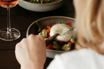 Burratta salad at OKU Andaluisa