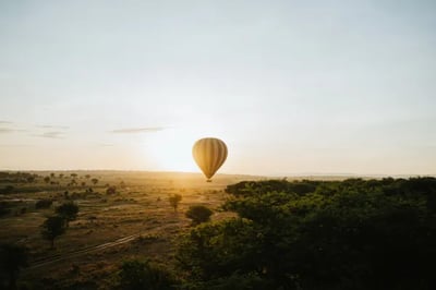 Hot air ballooning at Wilderness Usawa, Tanzania