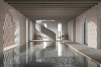 Wellness centre pool at Zannier Isle Bendor