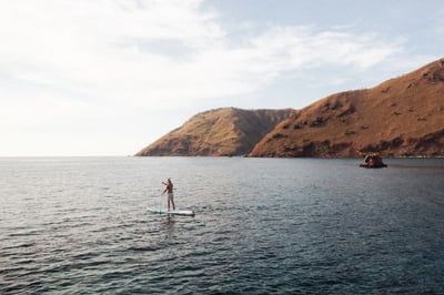 paddle boarding indonesian islands