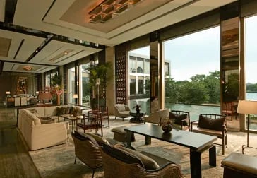 Chich tea lounge in luxury hotel Capella Bangkok