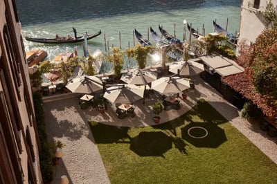 Sunny terrace at Aman Venice
