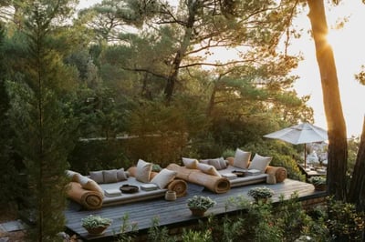 Peaceful outdoor terrace at Amanruya Turkey
