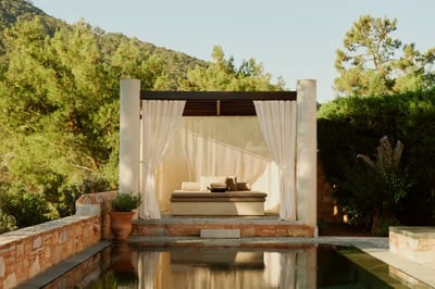 Chic pool cabana at Amanruya Turkey