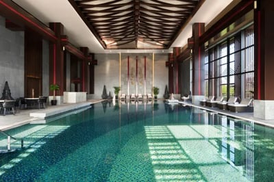 Luxurious indoor pool at Anantara Guiyang hotel China