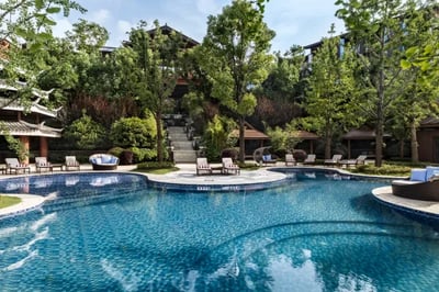 Peaceful outdoor pool at Anantara Guiyang China