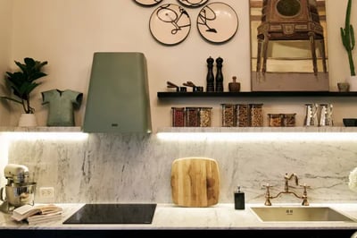 guest kitchen in a luxury boutique hotel lima