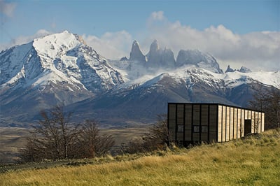 Awasi Patagonia landscape hut