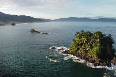 Views over Pacific Coast Colombia