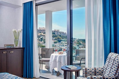 Bedroom with Balcony at Electra Metropolis Athens, Greece