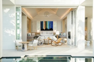 Villa view at Cheval Blanc Seychelles