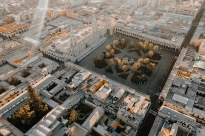 birds eye image of Arequipa peru