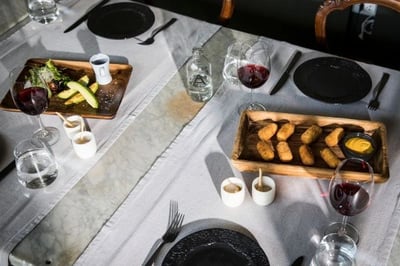 elegant peruvian lunch
