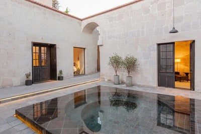 elegant Hotel pool in Peru