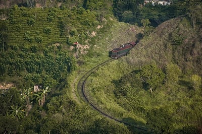 Train in Demodera by Nine Skies, Sri Lanka