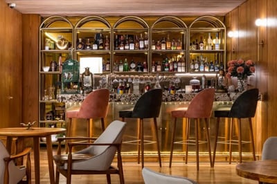 Chic bar at El Cielo hotel Medellin