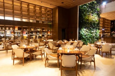 Modern restaurant at El Cielo Medellin