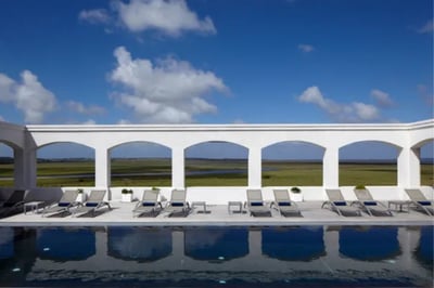 Relaxing pool at the Estancia Vik Uruguay