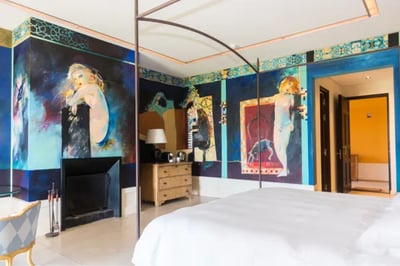 Arty suite at the Estancia Vik Uruguay