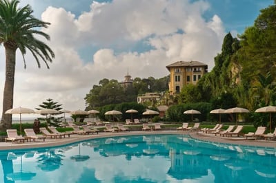 Saltwater pool at the Grand Hotel Miramare