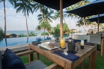 Breakfast at Kumu Beach Sri Lanka