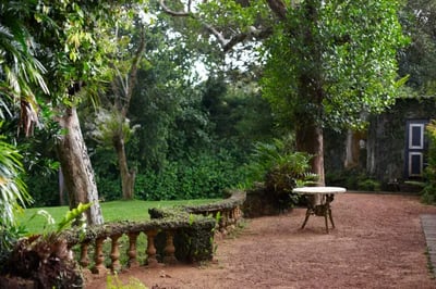 Terrace at Luxury Holidays to Lunuganga, Sri Lanka