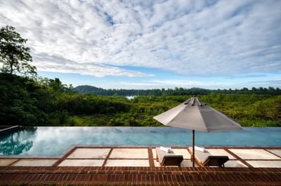 Main pool Luxury Holidays to Lunuganga, Sri Lanka