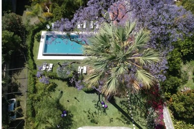 Aerial shot of Palacio Principe Real Lisbon