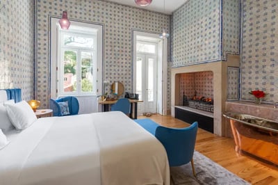 Charming luxury bedroom at Palacio Principe Real
