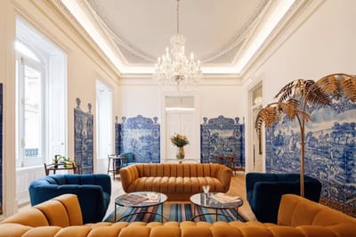 Quaint lounge at Palacio Principe Real